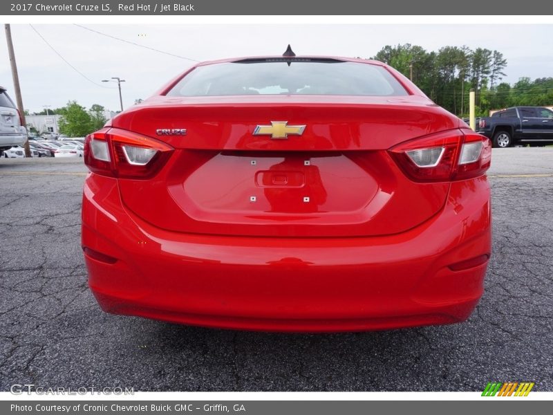 Red Hot / Jet Black 2017 Chevrolet Cruze LS