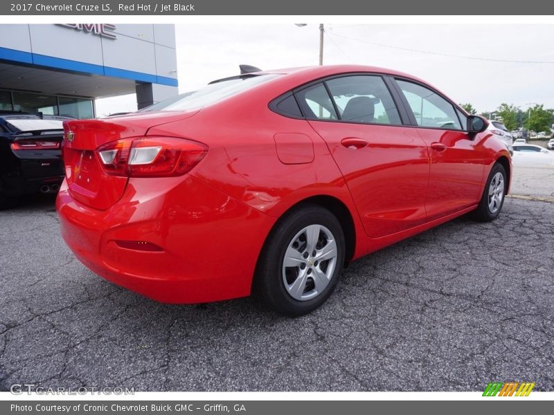 Red Hot / Jet Black 2017 Chevrolet Cruze LS