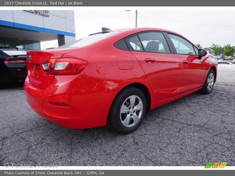 Red Hot / Jet Black 2017 Chevrolet Cruze LS