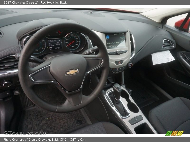 Red Hot / Jet Black 2017 Chevrolet Cruze LS