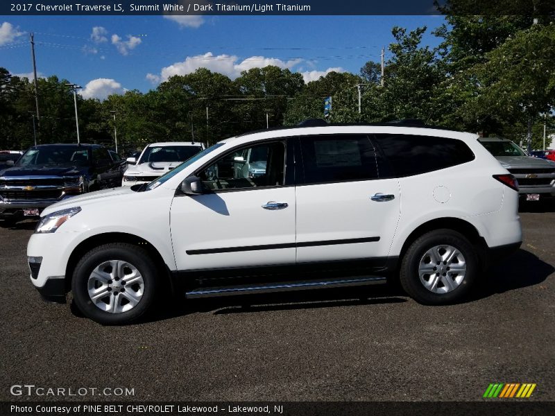 Summit White / Dark Titanium/Light Titanium 2017 Chevrolet Traverse LS