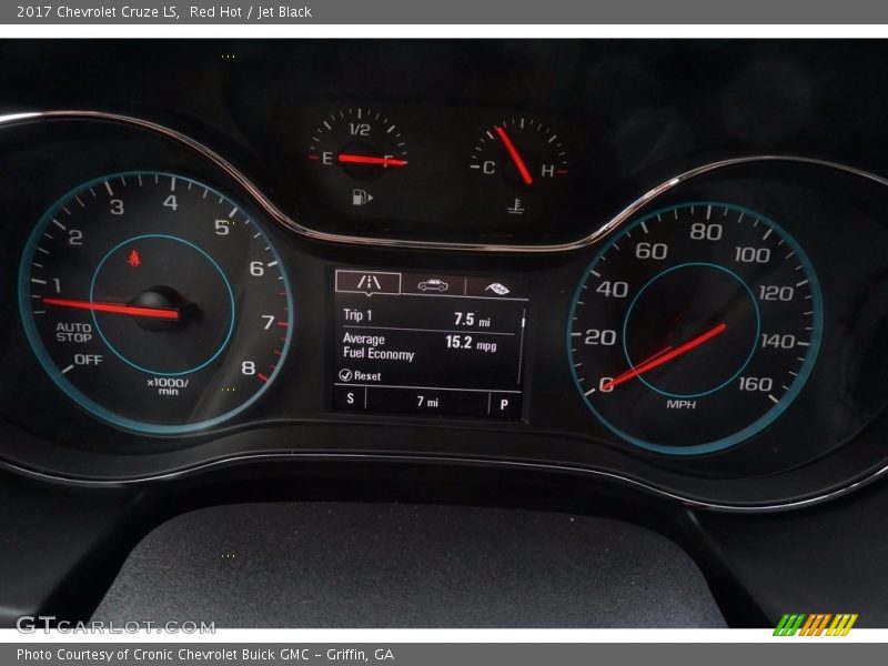 Red Hot / Jet Black 2017 Chevrolet Cruze LS