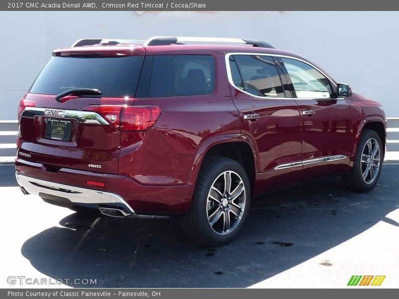 Crimson Red Tintcoat / Cocoa/Shale 2017 GMC Acadia Denali AWD