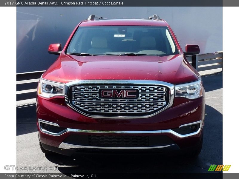 Crimson Red Tintcoat / Cocoa/Shale 2017 GMC Acadia Denali AWD