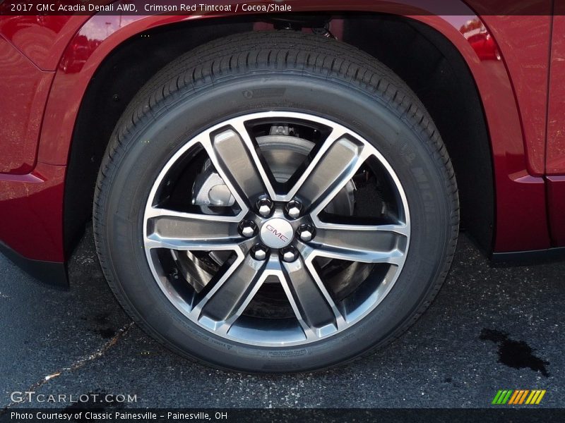 Crimson Red Tintcoat / Cocoa/Shale 2017 GMC Acadia Denali AWD