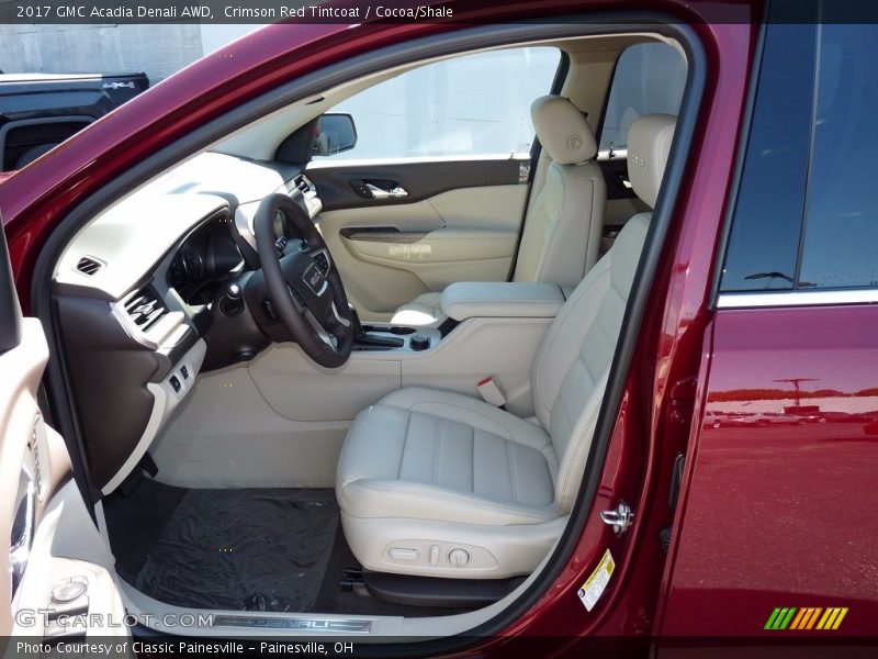 Crimson Red Tintcoat / Cocoa/Shale 2017 GMC Acadia Denali AWD