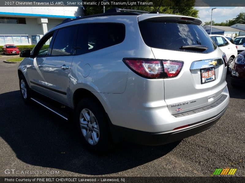 Silver Ice Metallic / Dark Titanium/Light Titanium 2017 Chevrolet Traverse LS AWD