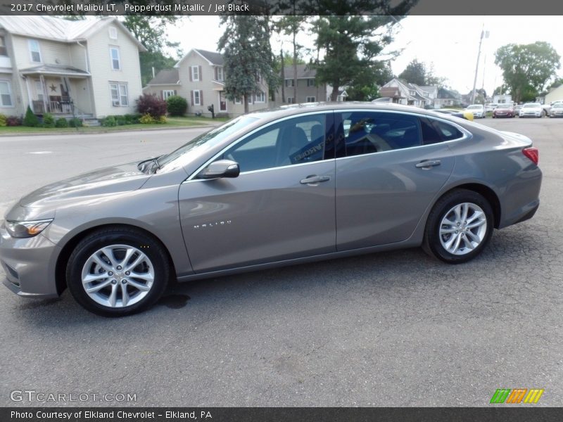 Pepperdust Metallic / Jet Black 2017 Chevrolet Malibu LT