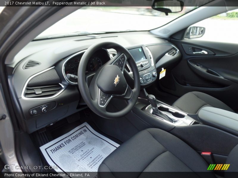 Pepperdust Metallic / Jet Black 2017 Chevrolet Malibu LT
