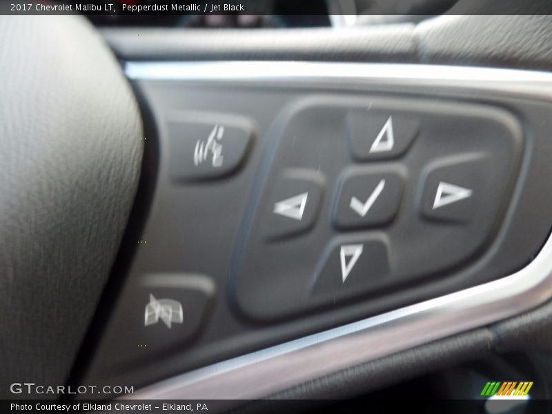 Pepperdust Metallic / Jet Black 2017 Chevrolet Malibu LT