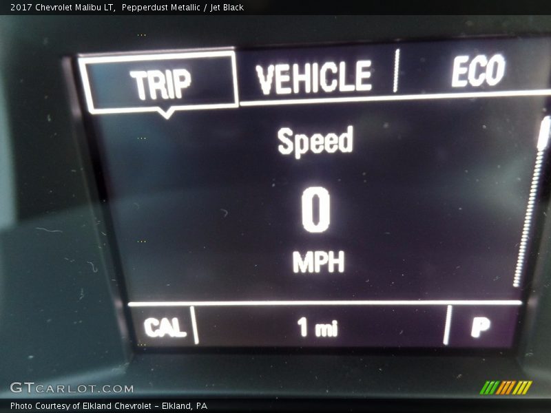 Pepperdust Metallic / Jet Black 2017 Chevrolet Malibu LT
