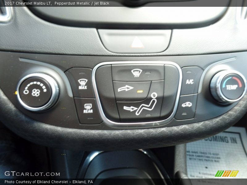 Pepperdust Metallic / Jet Black 2017 Chevrolet Malibu LT