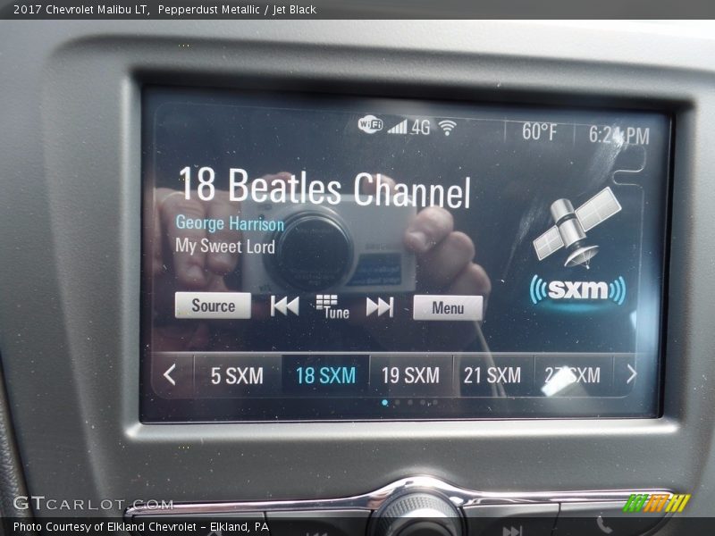 Pepperdust Metallic / Jet Black 2017 Chevrolet Malibu LT