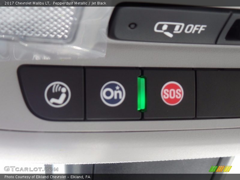 Pepperdust Metallic / Jet Black 2017 Chevrolet Malibu LT