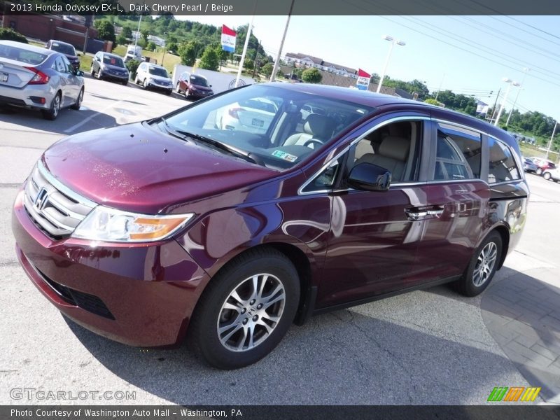 Dark Cherry Pearl / Beige 2013 Honda Odyssey EX-L