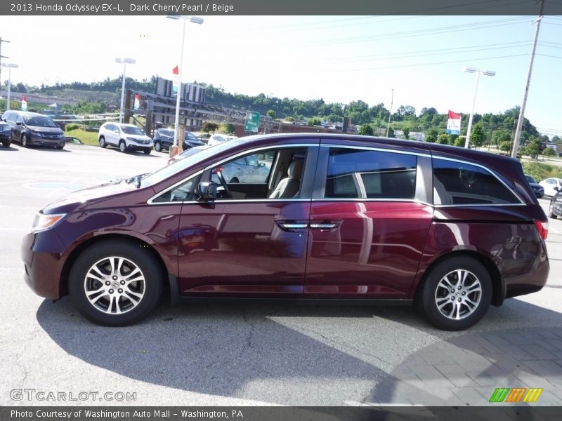 Dark Cherry Pearl / Beige 2013 Honda Odyssey EX-L