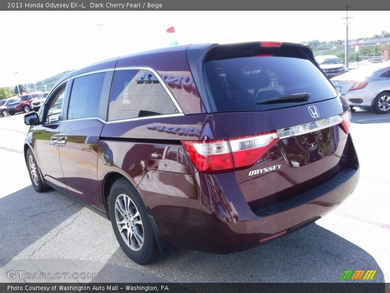Dark Cherry Pearl / Beige 2013 Honda Odyssey EX-L