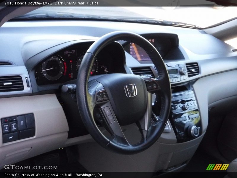 Dark Cherry Pearl / Beige 2013 Honda Odyssey EX-L