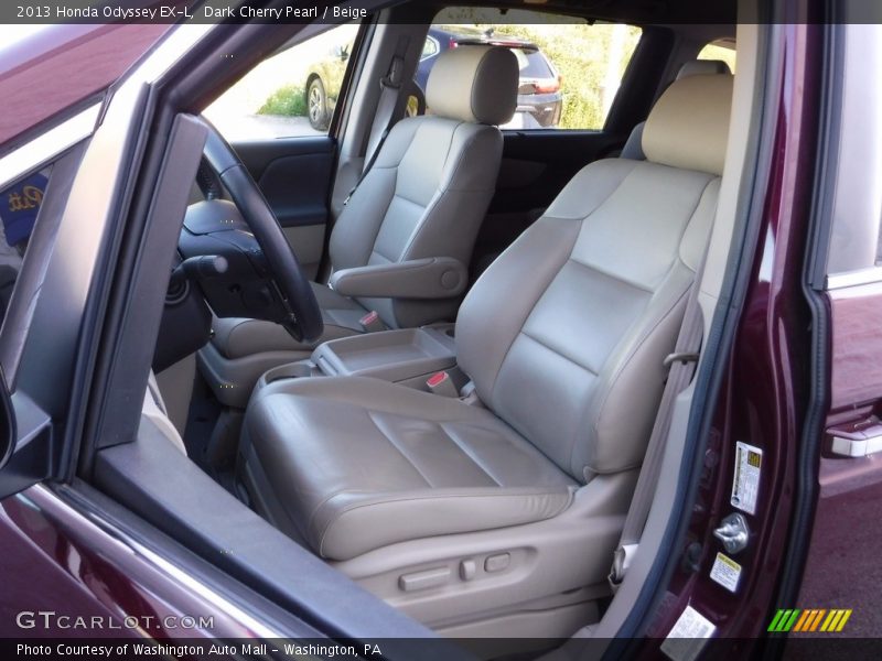 Dark Cherry Pearl / Beige 2013 Honda Odyssey EX-L