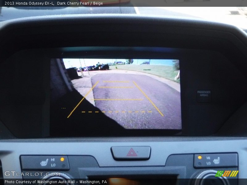 Dark Cherry Pearl / Beige 2013 Honda Odyssey EX-L