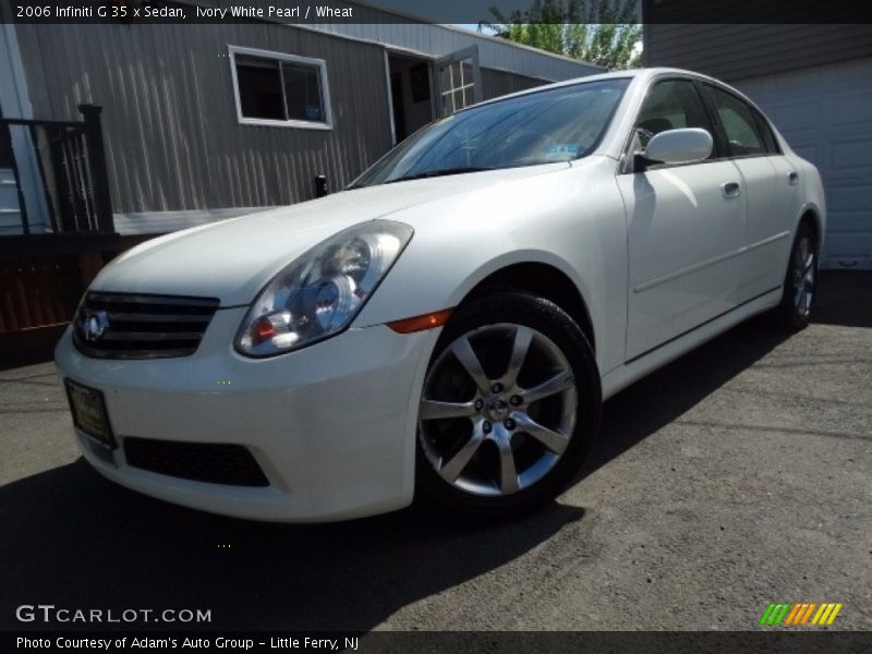 Ivory White Pearl / Wheat 2006 Infiniti G 35 x Sedan