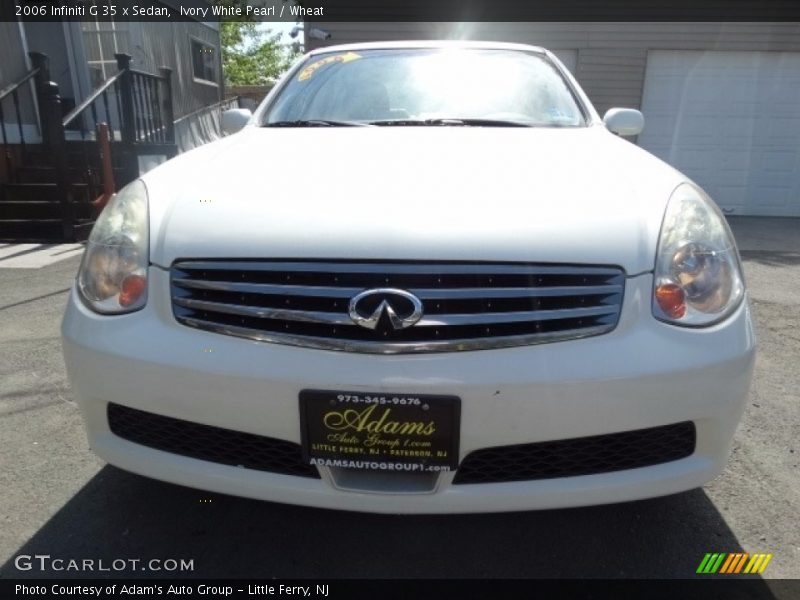 Ivory White Pearl / Wheat 2006 Infiniti G 35 x Sedan