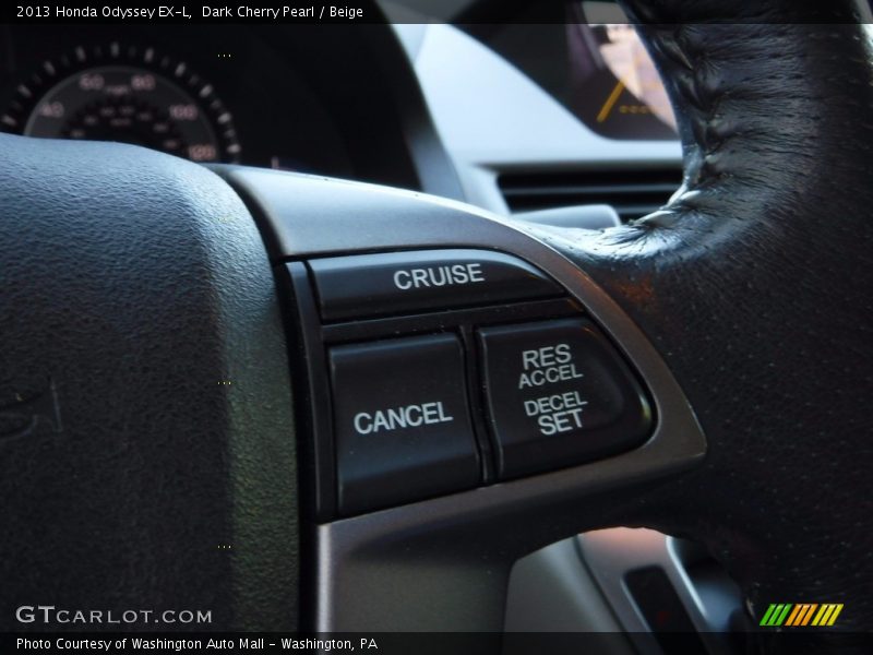 Dark Cherry Pearl / Beige 2013 Honda Odyssey EX-L