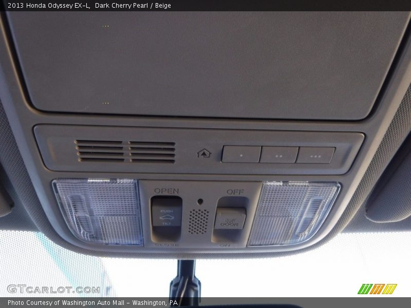 Dark Cherry Pearl / Beige 2013 Honda Odyssey EX-L