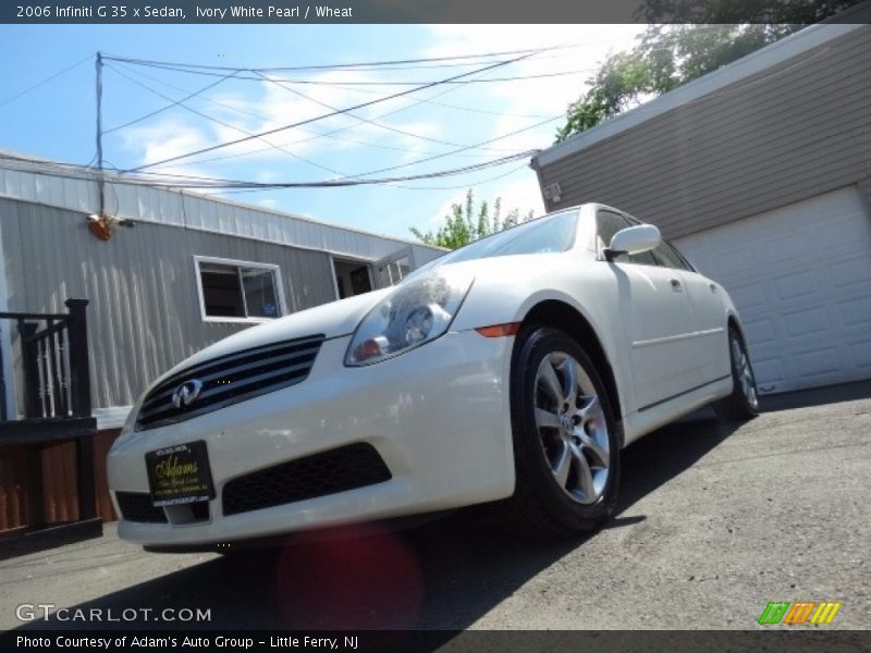 Ivory White Pearl / Wheat 2006 Infiniti G 35 x Sedan