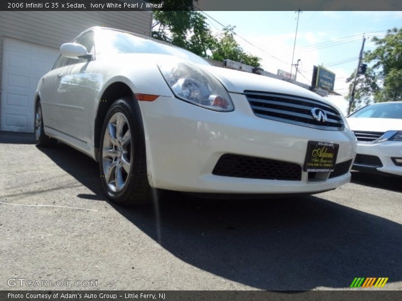 Ivory White Pearl / Wheat 2006 Infiniti G 35 x Sedan