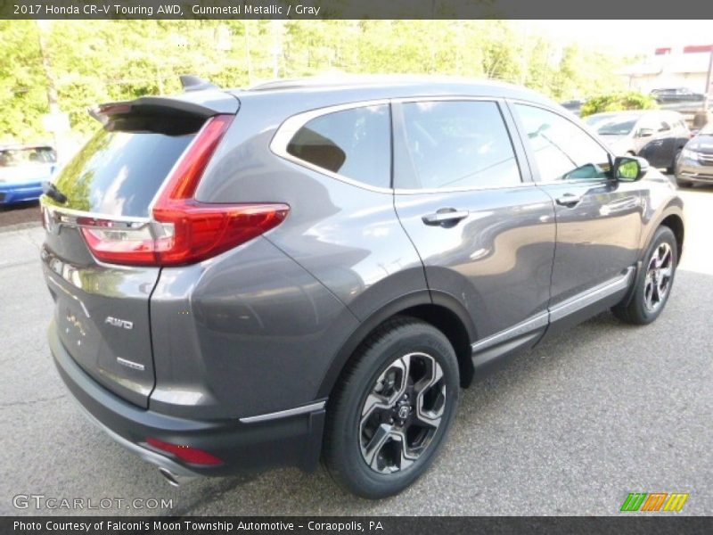 Gunmetal Metallic / Gray 2017 Honda CR-V Touring AWD