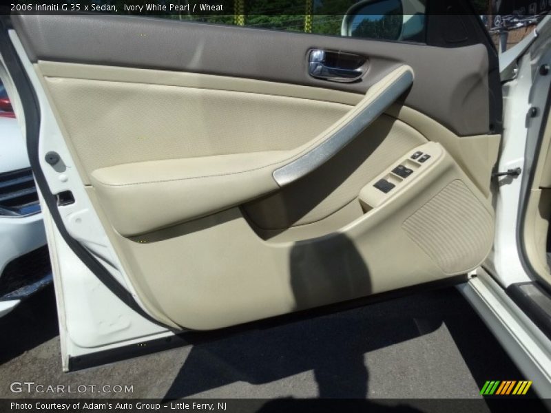 Ivory White Pearl / Wheat 2006 Infiniti G 35 x Sedan