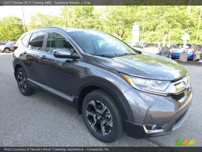Gunmetal Metallic / Gray 2017 Honda CR-V Touring AWD