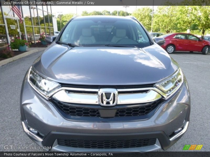 Gunmetal Metallic / Gray 2017 Honda CR-V Touring AWD