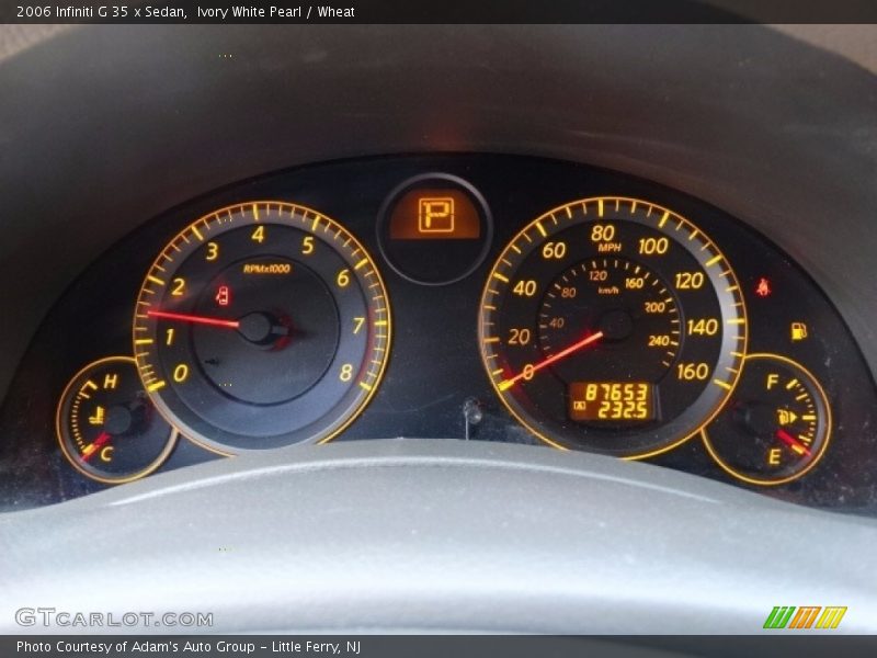 Ivory White Pearl / Wheat 2006 Infiniti G 35 x Sedan