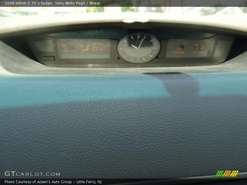 Ivory White Pearl / Wheat 2006 Infiniti G 35 x Sedan