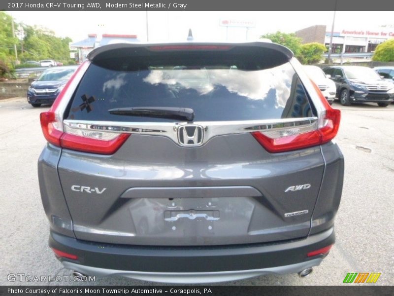 Modern Steel Metallic / Gray 2017 Honda CR-V Touring AWD