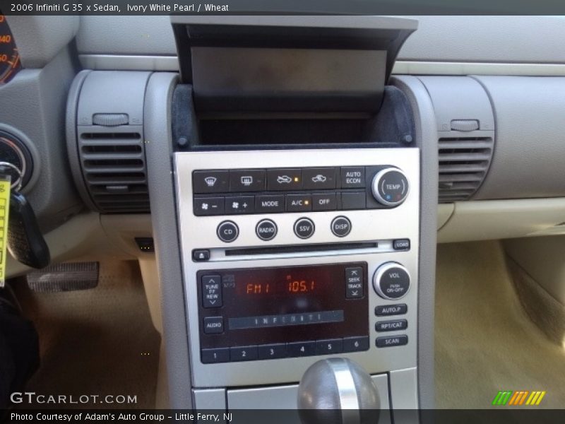 Ivory White Pearl / Wheat 2006 Infiniti G 35 x Sedan