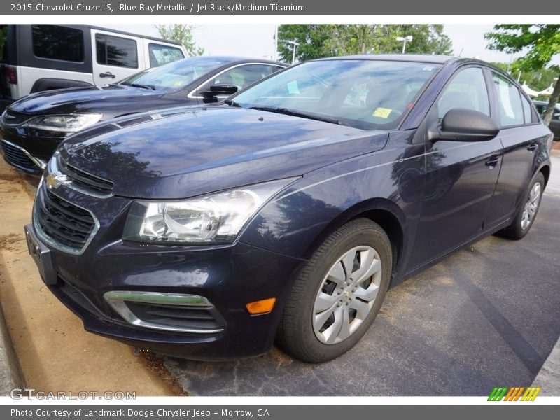 Blue Ray Metallic / Jet Black/Medium Titanium 2015 Chevrolet Cruze LS