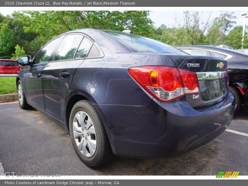 Blue Ray Metallic / Jet Black/Medium Titanium 2015 Chevrolet Cruze LS
