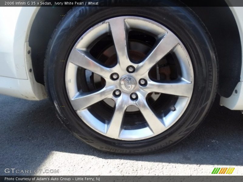 Ivory White Pearl / Wheat 2006 Infiniti G 35 x Sedan