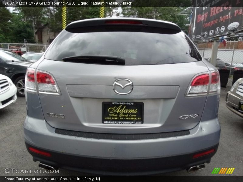 Liquid Platinum Metallic / Black 2007 Mazda CX-9 Grand Touring AWD