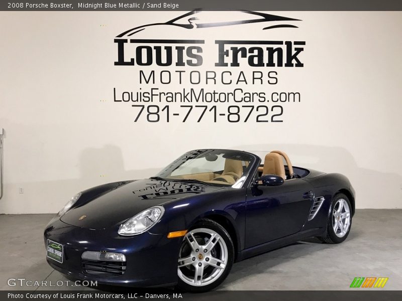 Midnight Blue Metallic / Sand Beige 2008 Porsche Boxster