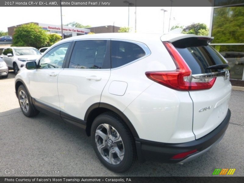 White Diamond Pearl / Ivory 2017 Honda CR-V EX-L AWD