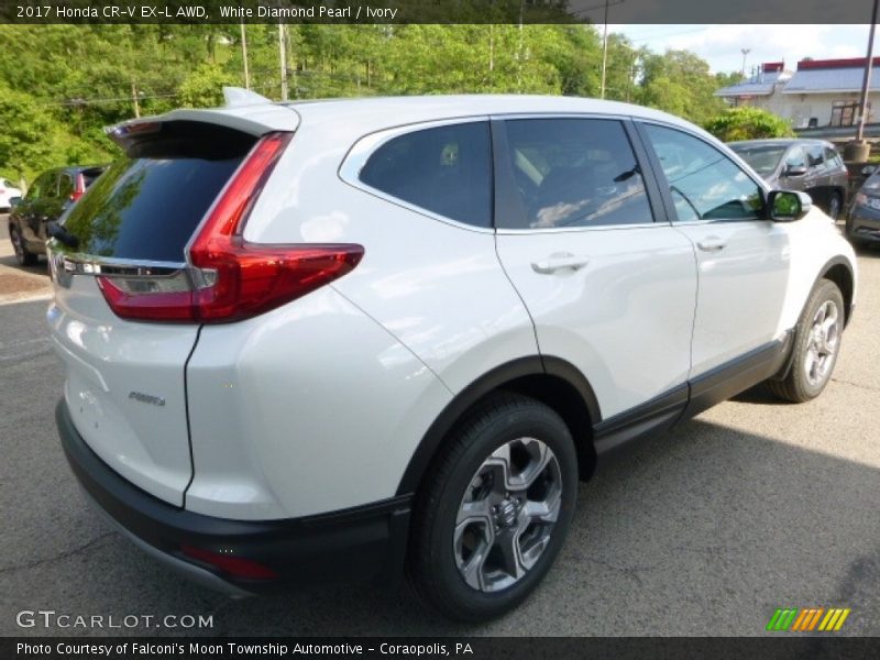 White Diamond Pearl / Ivory 2017 Honda CR-V EX-L AWD