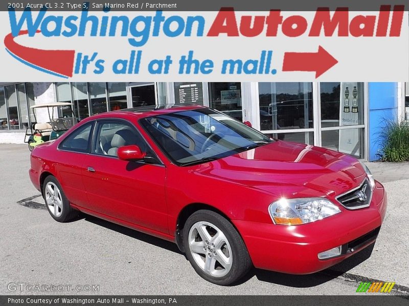 San Marino Red / Parchment 2001 Acura CL 3.2 Type S