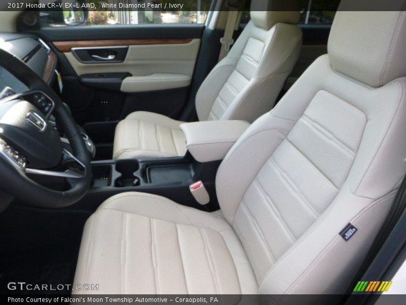White Diamond Pearl / Ivory 2017 Honda CR-V EX-L AWD