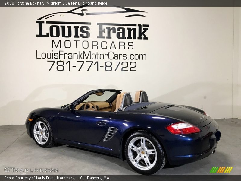 Midnight Blue Metallic / Sand Beige 2008 Porsche Boxster
