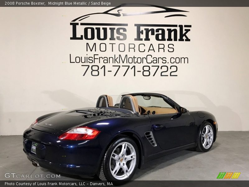 Midnight Blue Metallic / Sand Beige 2008 Porsche Boxster