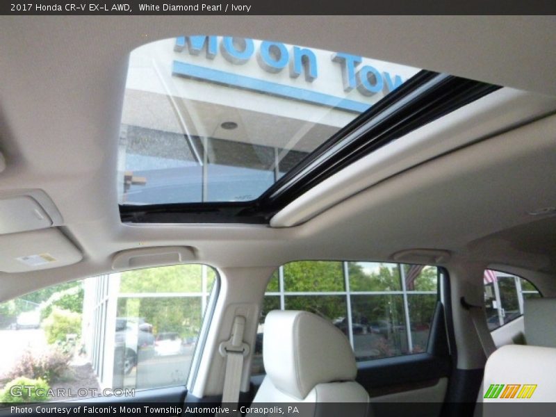 White Diamond Pearl / Ivory 2017 Honda CR-V EX-L AWD
